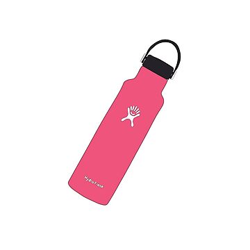 Cute Pink Hydro flask drawing Sticker for Sale by FrizbeeEyes