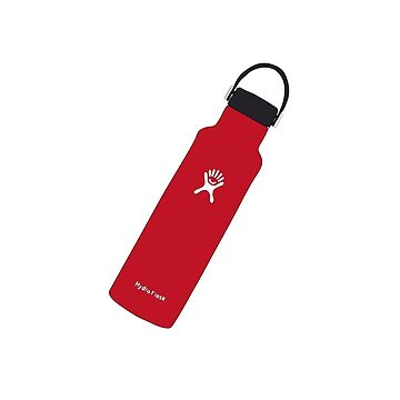 Cute Red Hydro flask drawing Sticker for Sale by FrizbeeEyes