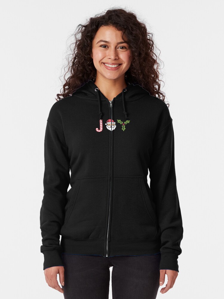 Alternate view of Christmas Joy Zipped Hoodie