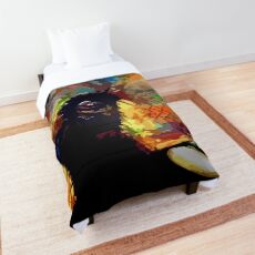 colourful elephant art Comforter