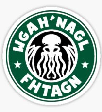 Cthulhu Caffinated Sticker
