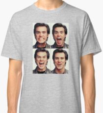 Jim Carrey faces in color Classic T-Shirt