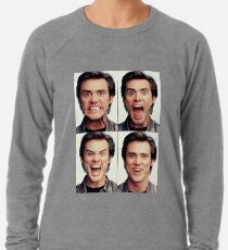 Jim Carrey faces in color Leichter Pullover