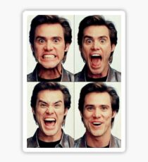 Jim Carrey faces in color Sticker