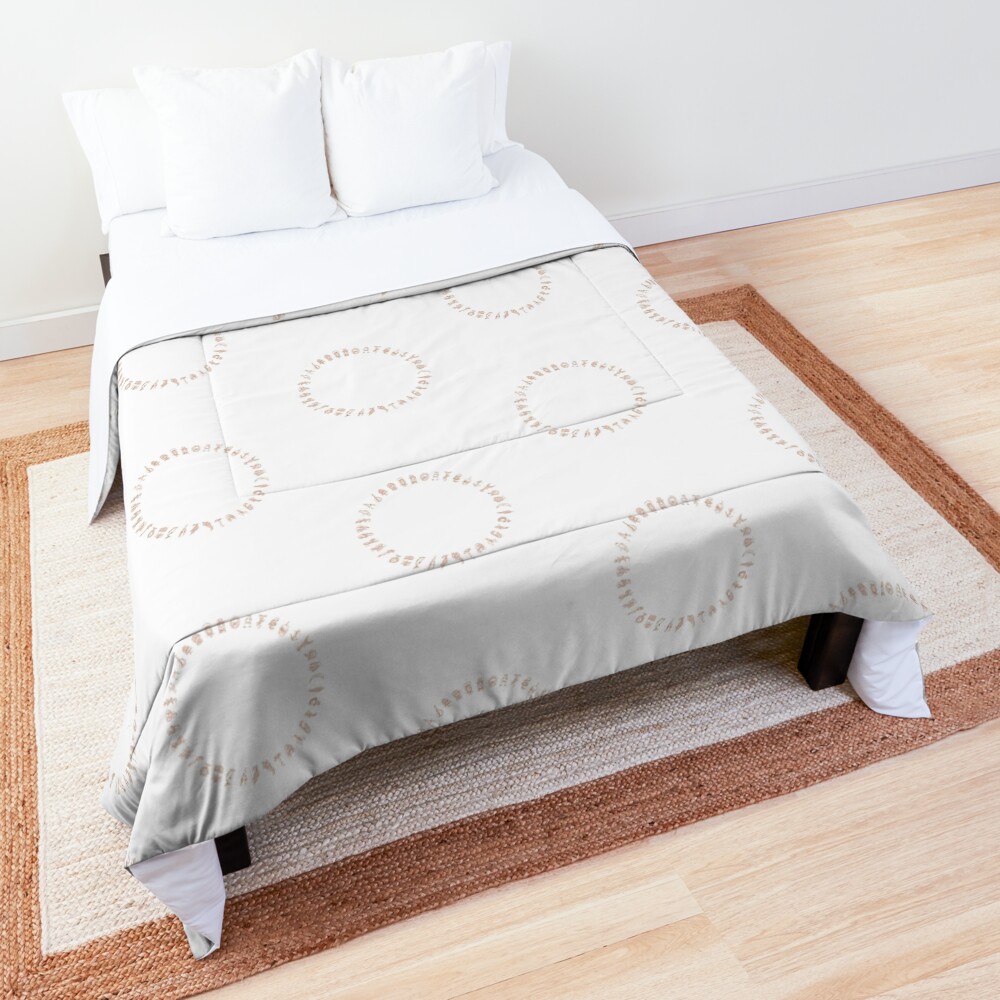 Sepia Alethiometer Symbols, Golden Compass, The Symbol Reader - His Dark Materials inspired fan art Comforter