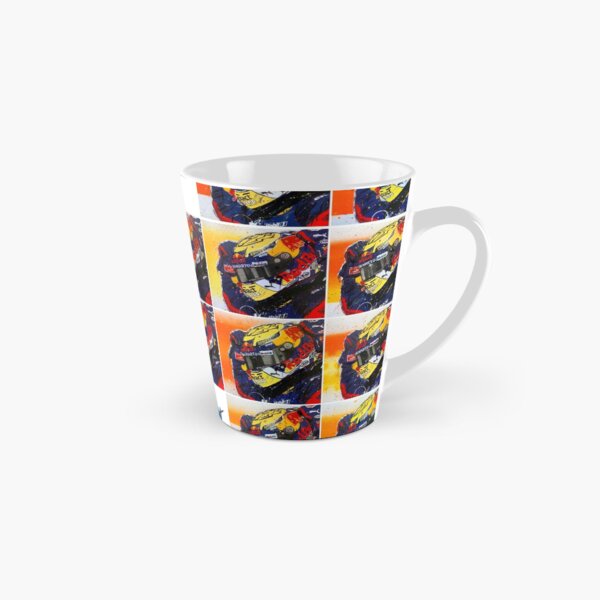 Max Verstappen F1 graffiti painting collage by DRAutoArt Tall Mug