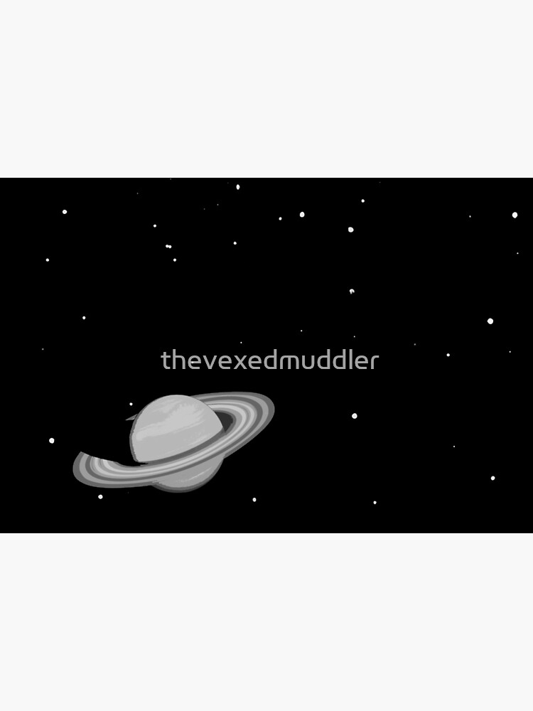 Black and White Saturn by thevexedmuddler