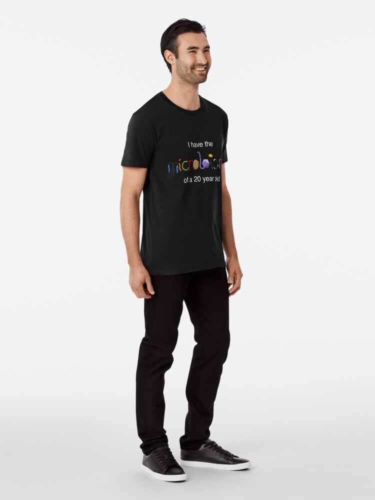 Alternate view of Young microbiome for dark shirts Premium T-Shirt