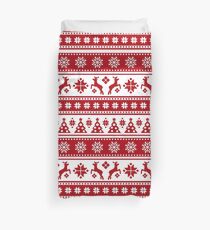 Christmas Holiday Nordic Pattern Cozy Duvet Cover