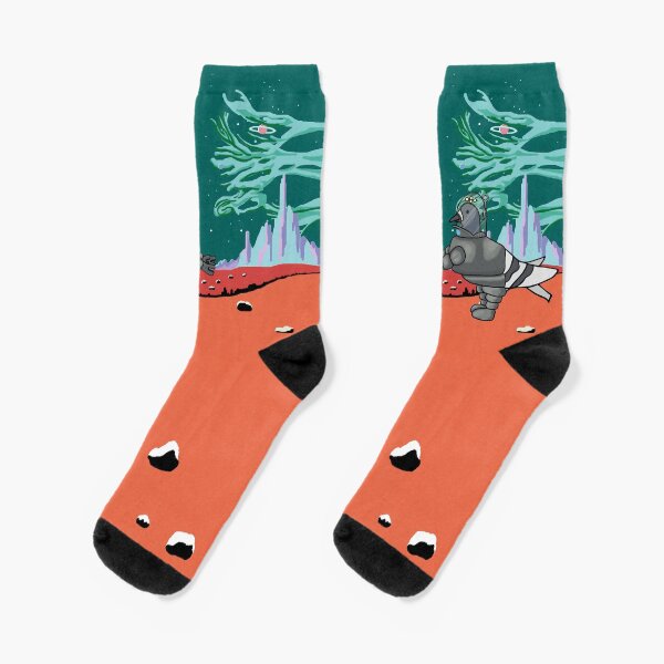 Fred the Pigeon Robby the Robot Forbidden Planet Coosplay Socks