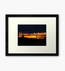 Burning Skies Framed Print
