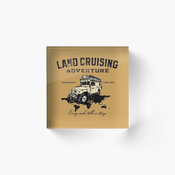 Every Mile Tells a Story - dark print Acrylic Block