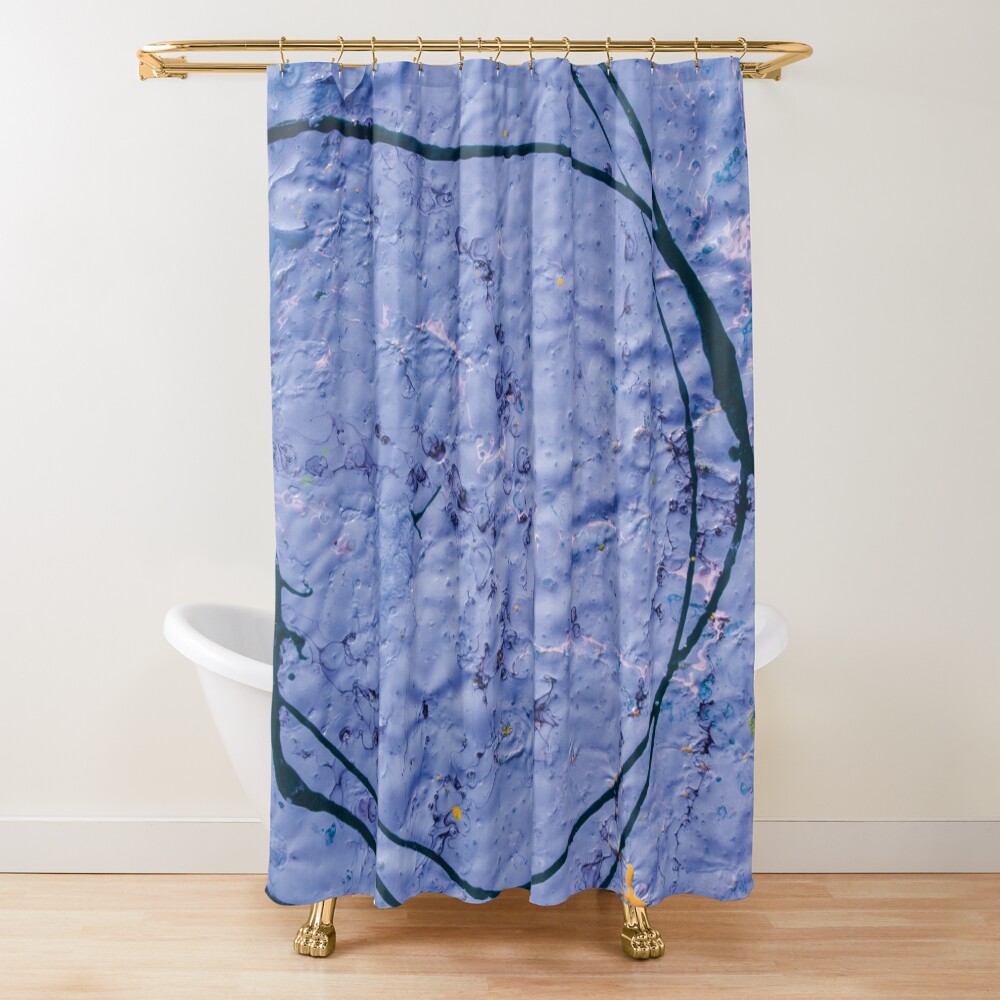 indigo rough texture Shower Curtain