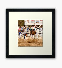 Rodeo - Bucking Bronco Framed Print