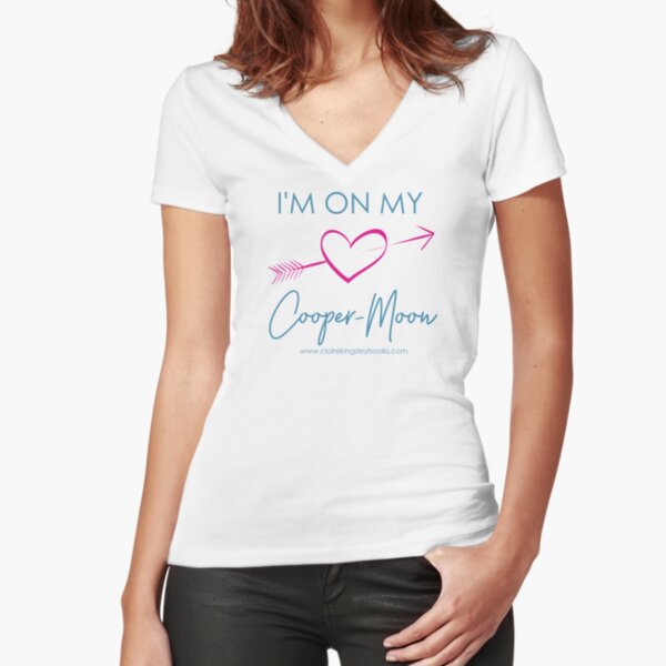 Cooper-Moon Fitted V-Neck T-Shirt