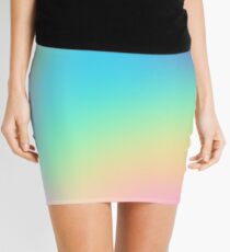 Soft Colorful Gradient Mini Skirt