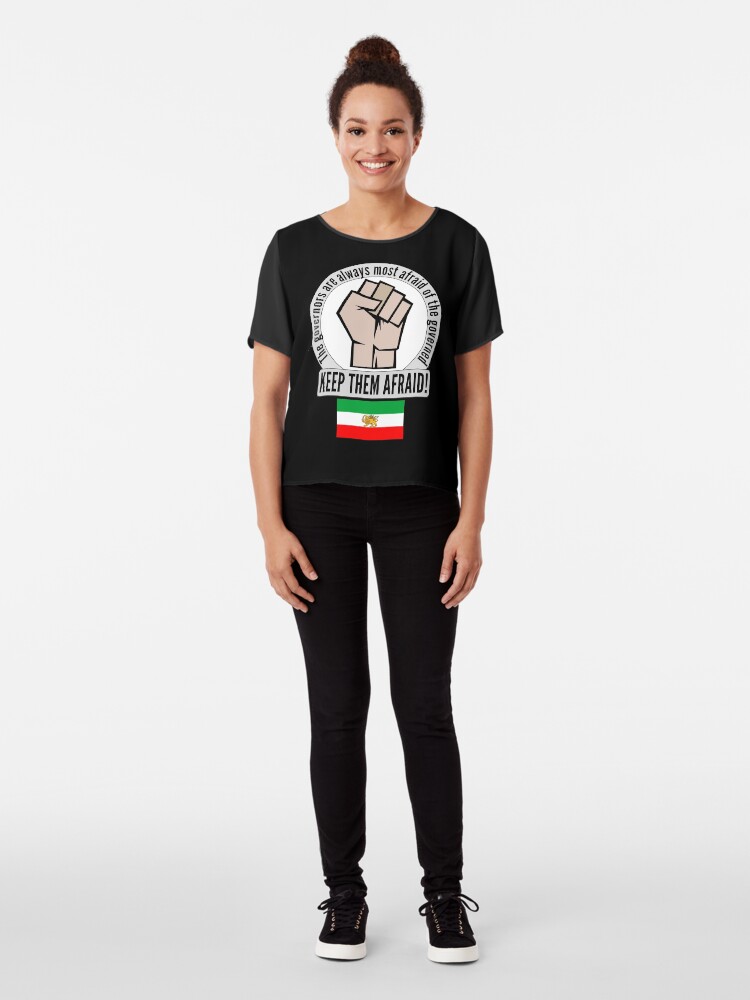 Alternate view of Support the fight for freedom in Iran! Chiffon Top