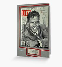 FRANK SINATRA LIFE COVER Greeting Card