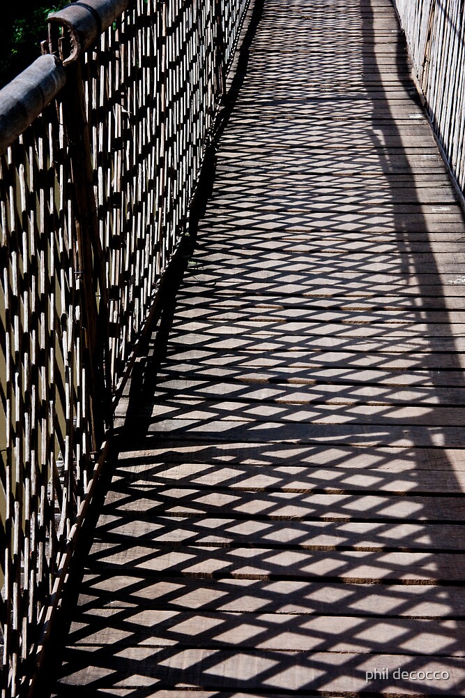  Suspended Bridge shadow Patterns  by phil decocco Redbubble