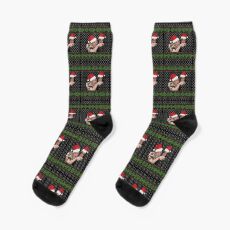 Woman Yelling at a Cat Ugly Christmas Meme Socks