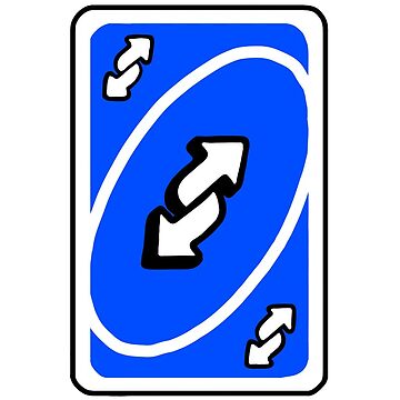 UNO Reverse card - Blue | Poster