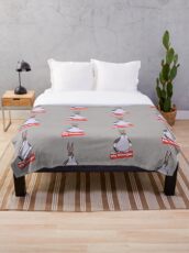 Big Chungus Meme T-Shirt Throw Blanket
