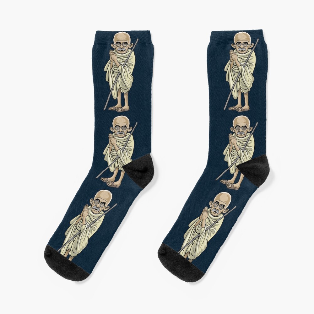 Mahatma Gandhi (1869-1948) Socks