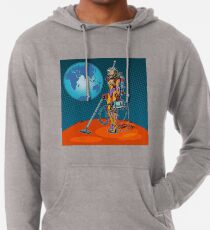 Mädchen-Astronaut Ökologie Lightweight Hoodie