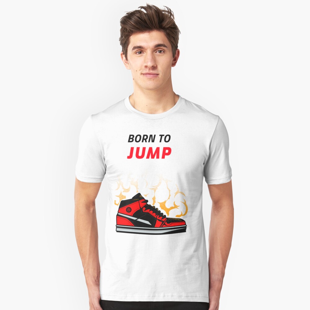 Born to Jump, basketball tee Slim Fit T-Shirt