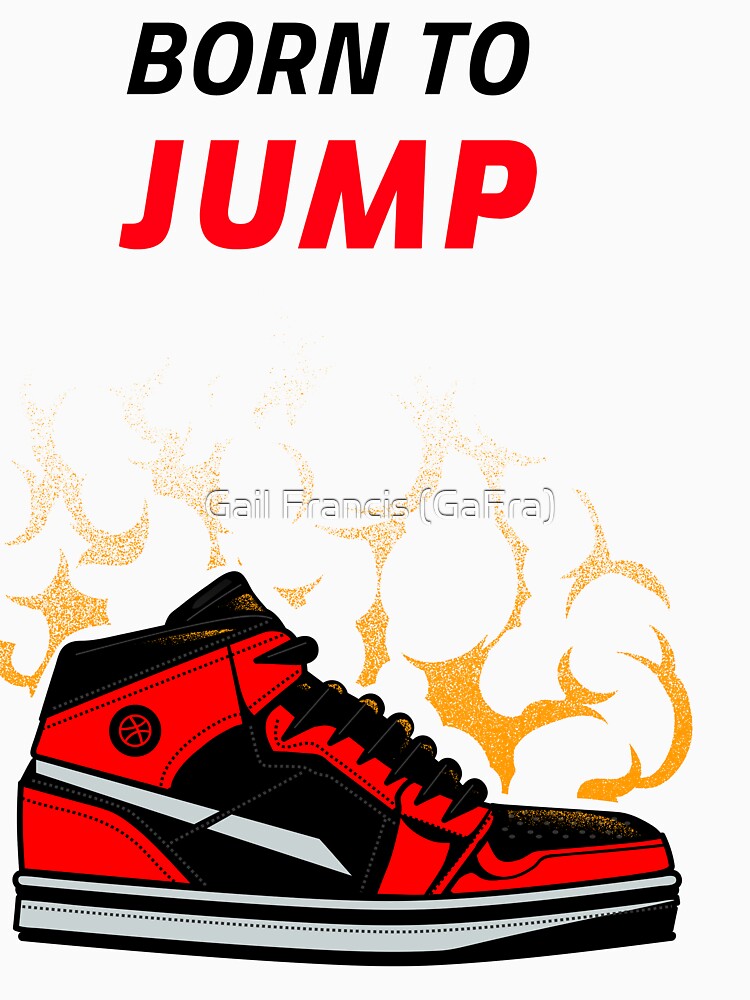 Born to Jump, basketball tee by TriniArtStudio