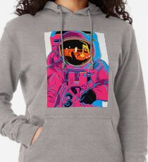 Trippy Rainbow Astronaut Lightweight Hoodie