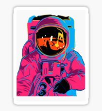 Trippy Rainbow Astronaut Sticker