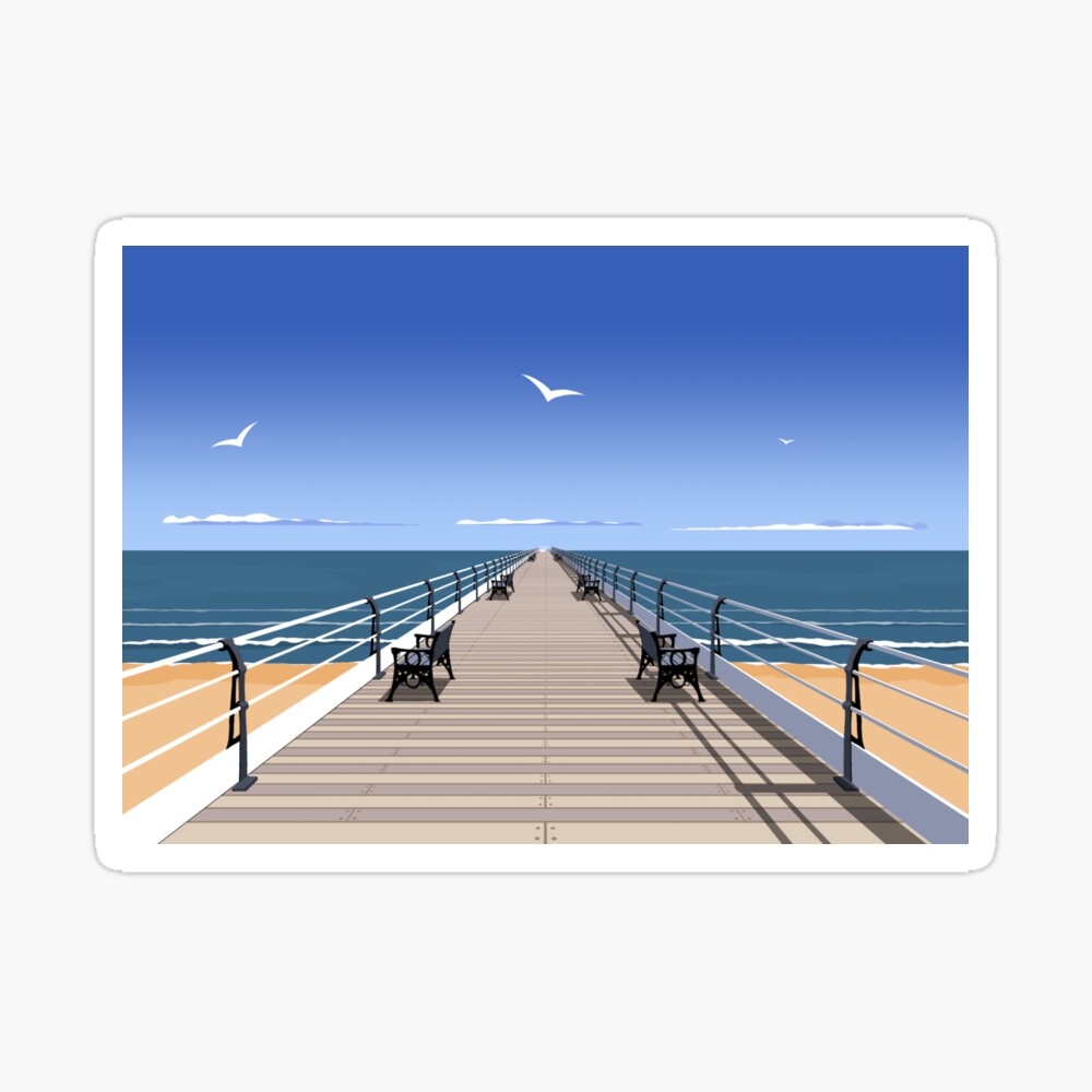 Saltburn Pier Sticker