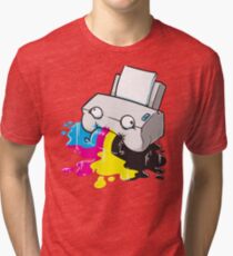 Puker Printer Tri-blend T-Shirt