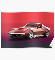 1969 Corvette Stingray Poster
