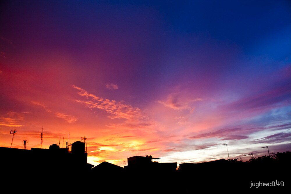 "Cityscape Sunset - Jakarta Residential Area" by jughead149 | Redbubble