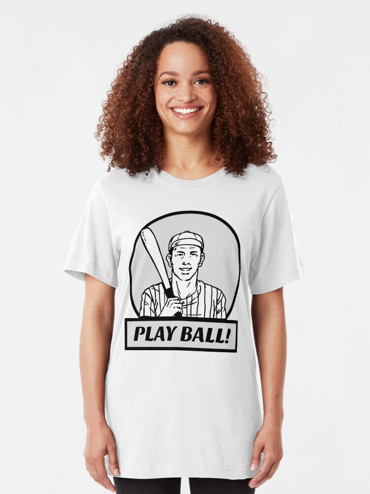 Alternate view of Play Ball!! Slim Fit T-Shirt