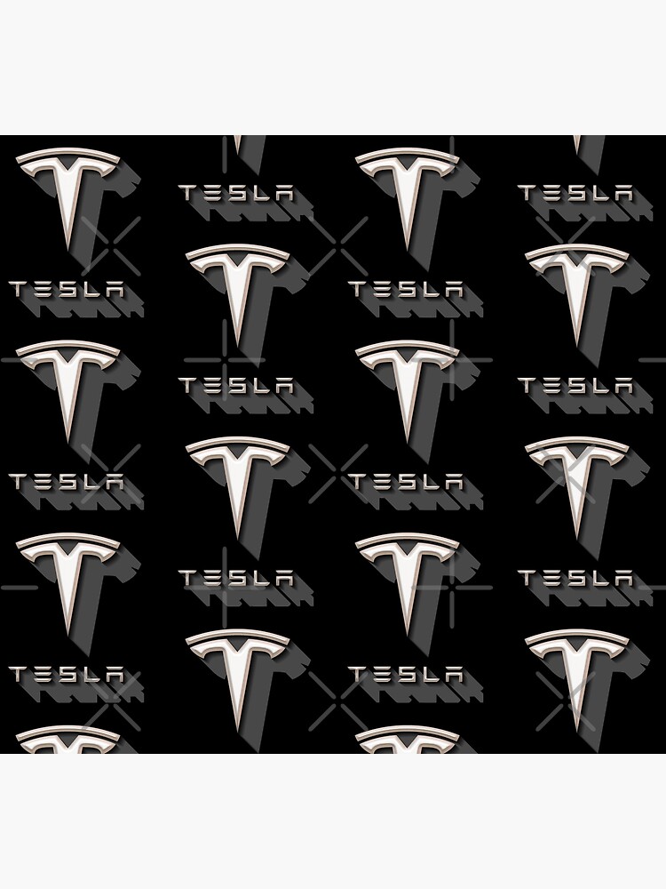 Tesla Shadow Sticker by roccoyou