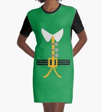 Elf Costume Graphic T-Shirt Dress