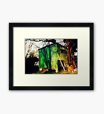 Shedding Green Framed Print