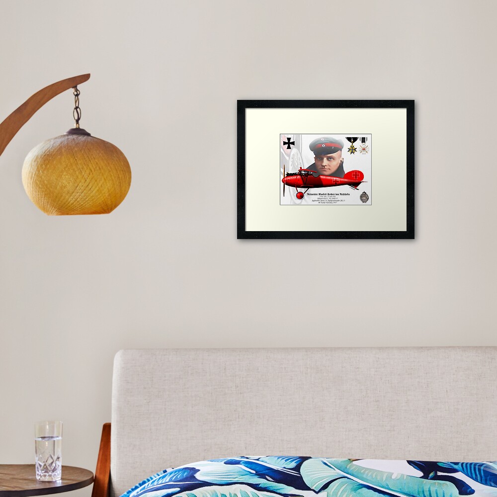 Rittmeister Manfred Freiherr von Richthofen Framed Art Print