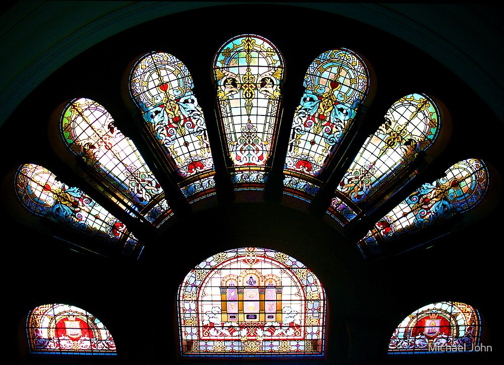 "Stained Glass Arch" by Michael John Redbubble