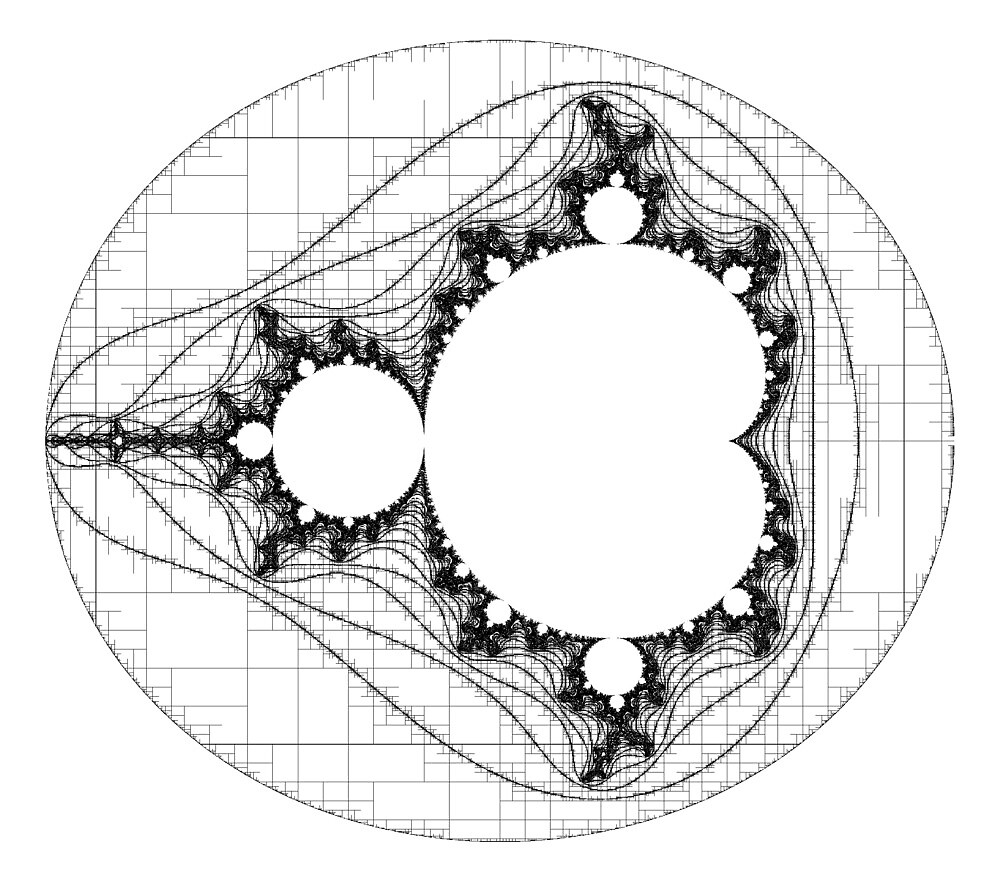 Transparent (For stickers)  - Linear Mandelbrot by Rupert Russell