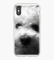 Vinilo o funda para iPhone Bichon Frise - Blanco y negro