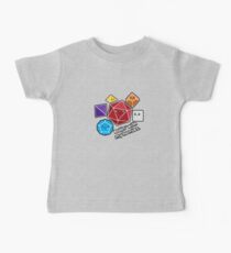 Polyhedral Pals - Rollin With My Homies - D20 Gaming Dice Baby Tee
