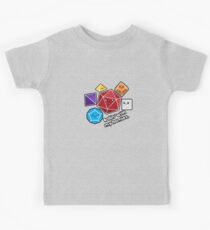 Polyhedral Pals - Rollin With My Homies - D20 Gaming Dice Kids Tee