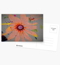 Light orange flower design Postcards