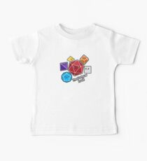 Polyhedral Pals - How I Roll - D20 Gaming Dice Baby Tee