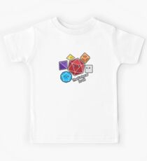 Polyhedral Pals - How I Roll - D20 Gaming Dice Kids Tee