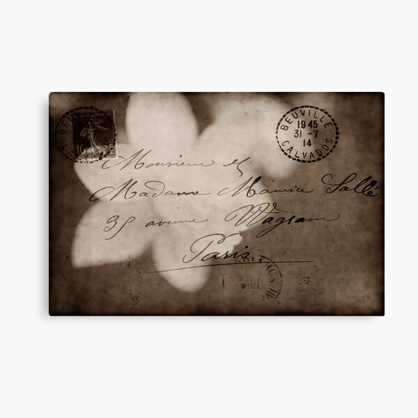 Please read the letter that I wrote Canvas Print